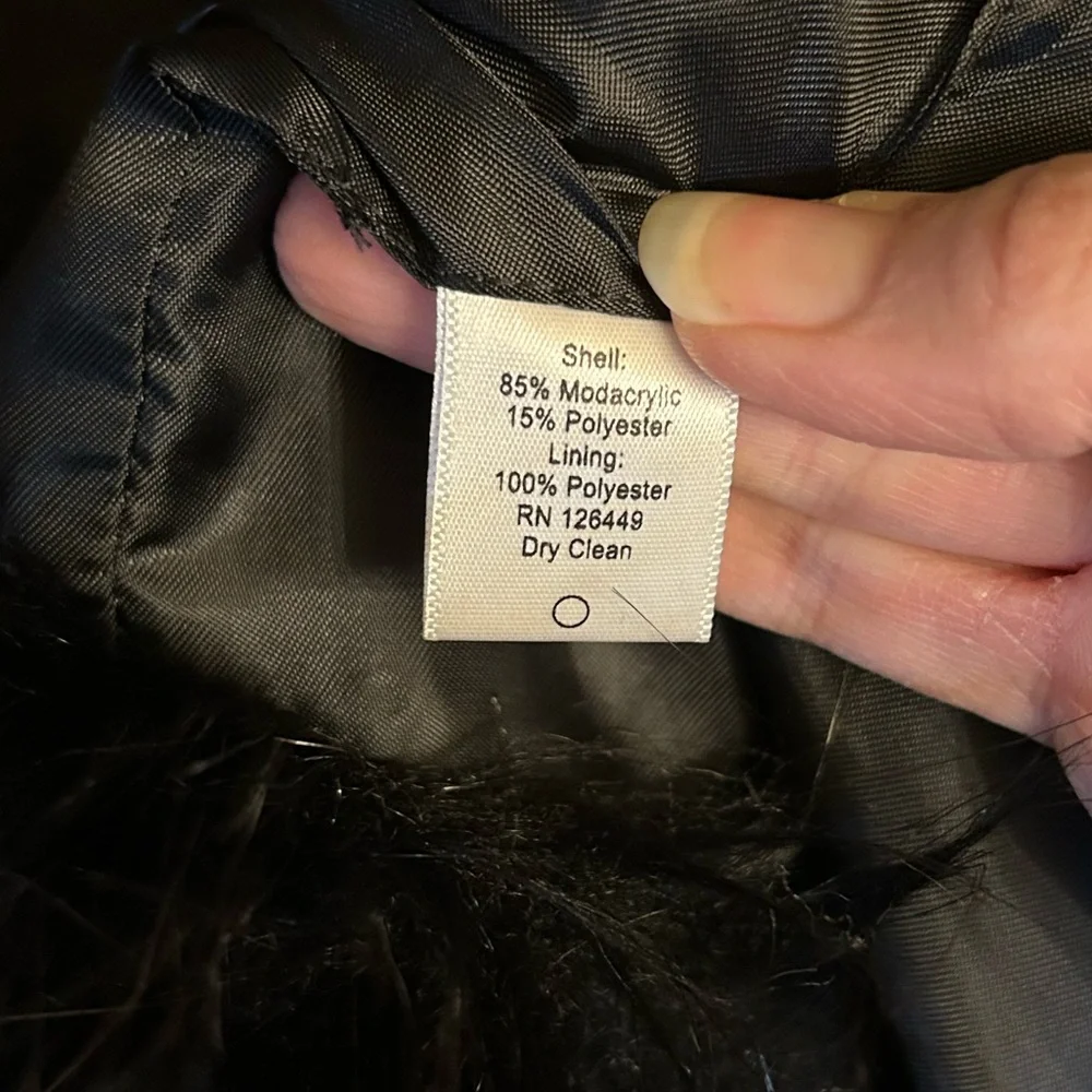 Marc Bouwer Black Faux Fur Jacket/Vest Size M